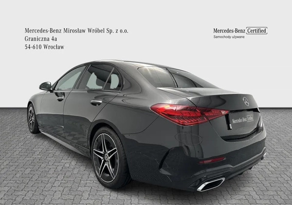 Mercedes-Benz Klasa C cena 249900 przebieg: 41200, rok produkcji 2021 z Wrocław małe 407